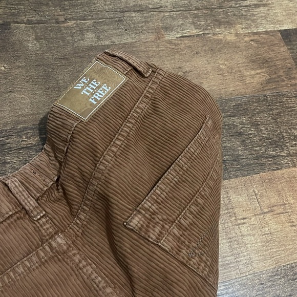 Free People Pax Slim Corduroy Boyfriend Jeans Mid Rise Straight - Picture 11 of 11